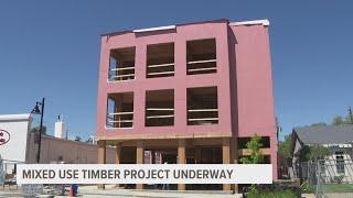 Mixed use timber project underway in Des Moines