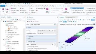 Simulation of Length Extension mode in a piezoelectric material using COMSOL