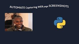 Automate Screenshot capture of Web pages in Python