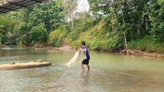 Menjala Ikan Tradisional Di Sungai Bebatuan, Masak Nasi Liwet Dirumah Neng Punky