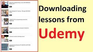 Downloading lessons from Udemy | RSLogix 500/5000 Tutorial