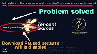 Pubg Mobile & Pubg Lite Open problem | Download paused because wifi is disabled | Problem Solved |
