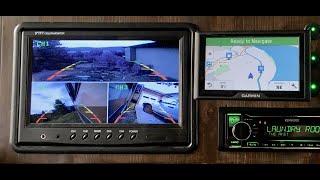 RV Camera System Installation - Side, Rear and Split Screen Monitor