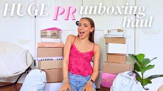 HUGE pr package unboxing haul *insane*