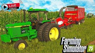 LIVE I Start Silage Harvest? | FARMING SIMULATOR 25