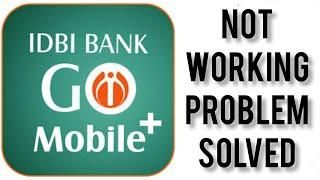 How To Solve IDBI Bank( IDBI Bank Go Mobile+) App Not Working(Not Open) Problem|| Rsha26 Solutions