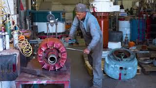 Working in the Motor Shop at American Pump - Electric Motor Rewinding Jobs