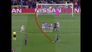 Tricks that  lionel messi use to scores free kicks