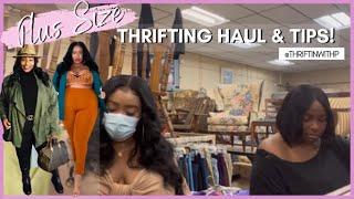 Thrift with Me & P!| Best Plus Size Thrift Store Tips| Thrift Store Plus Size Haul