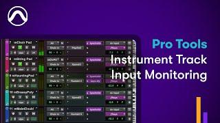 Pro Tools Input Monitoring on Instrument Tracks