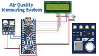 BMP180 Pressure Sensor interfacing With Arduino | Air Quality Measuring System