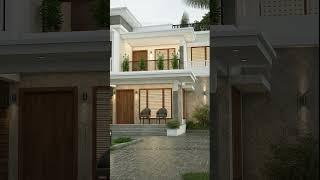 4Bhk Home  3D Design | 2400 Sqft | location : Trivandrum, Kerala