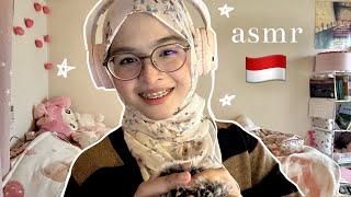 ASMR  INDONESIAN TRIGGER WORDS (+ MOUTH SOUNDS, FLUFFY MIC SCRATCHING, HAND SOUNDS)