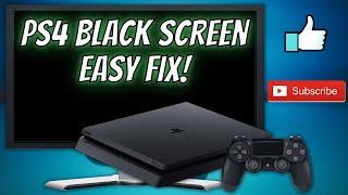 PS4 BLACK SCREEN - EASY FIX || TRY THIS FIRST! (June 2024)