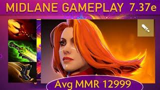 ⭐ 7.37e Lina |K+A-D - 24 KP - 79%| Mid Gameplay - Dota 2 Top MMR