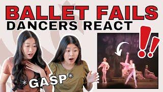 TRY NOT TO CRINGE (we failed) | DANCERS REACT TO BALLET FAILS COMPILATION | BALLET REIGN