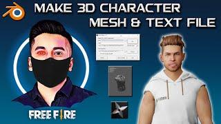 How to Rip Free Fire 3d Models From Any Emulator | Extract Any Free Fire 3D Character | ff 3d model