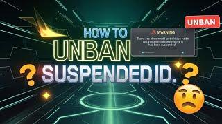 FREE FIRE ID UNBAN KAISE KARE| HOW TO UNBAN FREE FIRE ACCOUNT| FREE FIRE SUSPENDED ACCOUNT RECOVERY