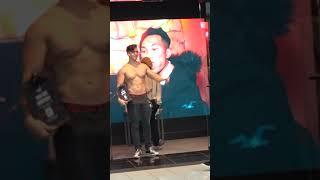 Standing Outfront of Hollister Shirtless | Preston Gifford