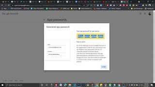 How to create a SMTP App password in google account