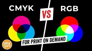 Why You Should Only Design in CMYK and NOT RGB for Print on Demand.... Learn the difference