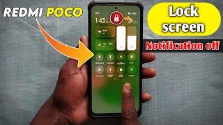 How To Turn Off Lock Screen Notification In Redmi Poco || Mi Mobile Lock Screen Notification Off