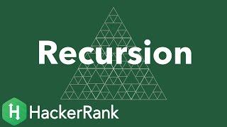 Algorithms: Recursion