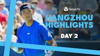 Zhang Makes Hangzhou Debut; Moutet vs Carballes Baena & More | Hangzhou 2024 Highlights Day 2