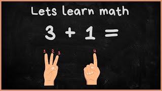 Learn and Practice math Addition (plus) using fingers, for Kindergarten and Grade 1 kids