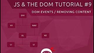 JavaScript DOM Tutorial #9 - Events