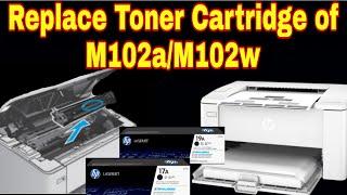 How to Replace Toner Cartridge on HP M102a/M102w LaserJet Printer