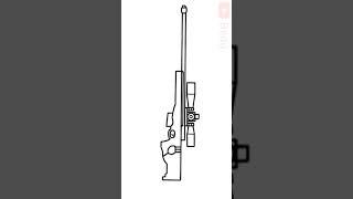 Como desenhar uma AWM sniper passo a passo | How to draw AWM sniper step by step very easy