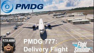 PMDG 777 Boeing Factory to Seattle in VR | Microsoft Flight Simulator