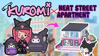 Aesthetic Neat Street Apartment  Makeover With Kuromi  Toca Boca House Ideas | Toca Life World