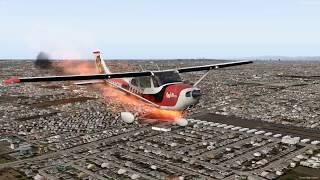 ENGINE FIRE / EMERGENCY LANDING | Home Sim Pilot | Xplane 11