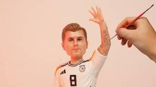 Toni Kroos made from polymer clay, the full figure sculpturing process【Clay producer Leo】