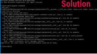 [SOLVED] How to solve ImportError:DLL load failed: The specified module could not be found