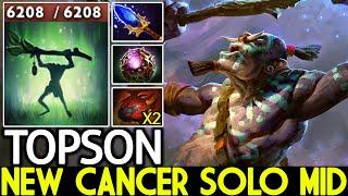TOPSON [Witch Doctor] New Cancer Solo Mid with 6200 HP Build Dota 2