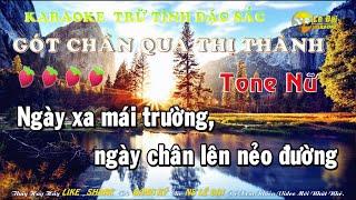 Karaoke Gót Chân Qua Thị Thành ( Ngọc Phụng) ll Tone Nữ ( La Thứ) ll Lê Đại Kara