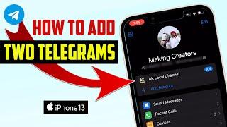 How To Add & Use Multiple Telegram Accounts on iPhone 13 - Kareemm [4K]