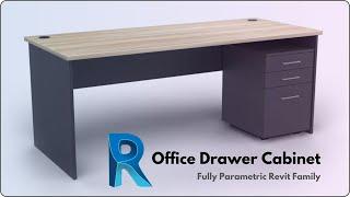 Office Desk Drawer Cabinet Organizer Revit