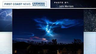 Unusual clouds glowing before sunrise over the First Coast