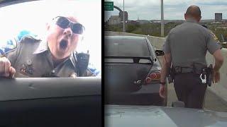 State Trooper Loses It After Driver Flips Him Off