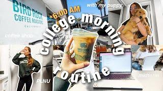 my REAL 6:00 AM college (in person) morning routine 2021!