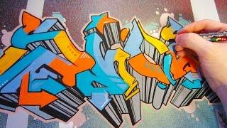 Big Graffiti Canvas Piece Speed Art