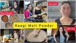 Ragi Malt Powder || Home Made Protein Powder || 30+ multi grain Ragi Malt. #benatural