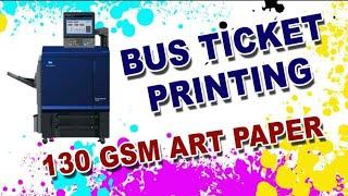 Bus ticket printing | Konica Minolta c4065 | Digital Printing