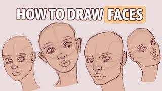 How To Draw Faces | Tutorial For Beginners | Digital Art