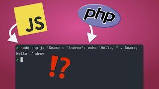 Running PHP with... JavaScript?!