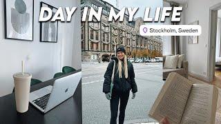 Day in my life in Stockholm Sweden  new routine, productive & realistic daily life